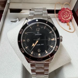 Omega Seamaster- Preto/Bege