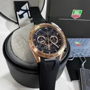 Tag Heuer Carrera -Skeleton Preto/Rose