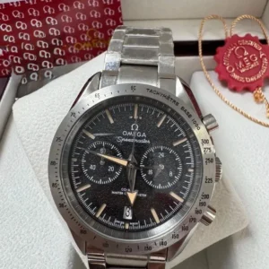 Omega Speedmaster- Preto/ Bege