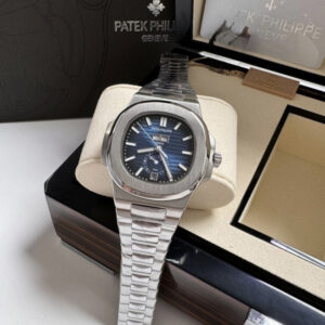 Patek Philippe Nautilus- Prata/Azul
