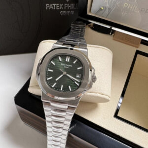 Patek Philippe Nautilus- Prata/Verde (3)