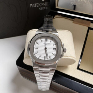 Patek Philippe Nautilus- Prata/Branco