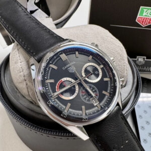 Tag Heuer Carrera - Couro preto
