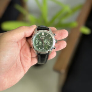 Tag Heuer Carrera- Verde/ Couro Preto