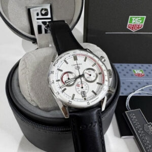 Tag Heuer Carrera Porsche - Branco/Couro preto