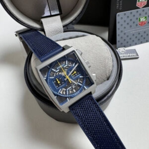 Tag Heuer Monaco - Prata/ Azul