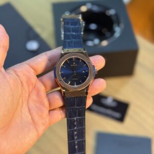 Hublot Classic- Rose/couro