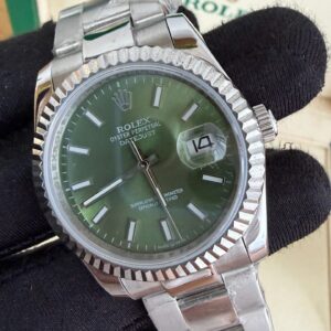 Rolex Datejust - Verde Militar/ Prata