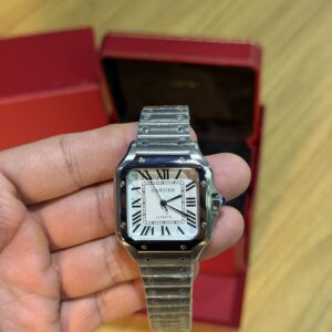 Cartier Santos - Prata/Branco
